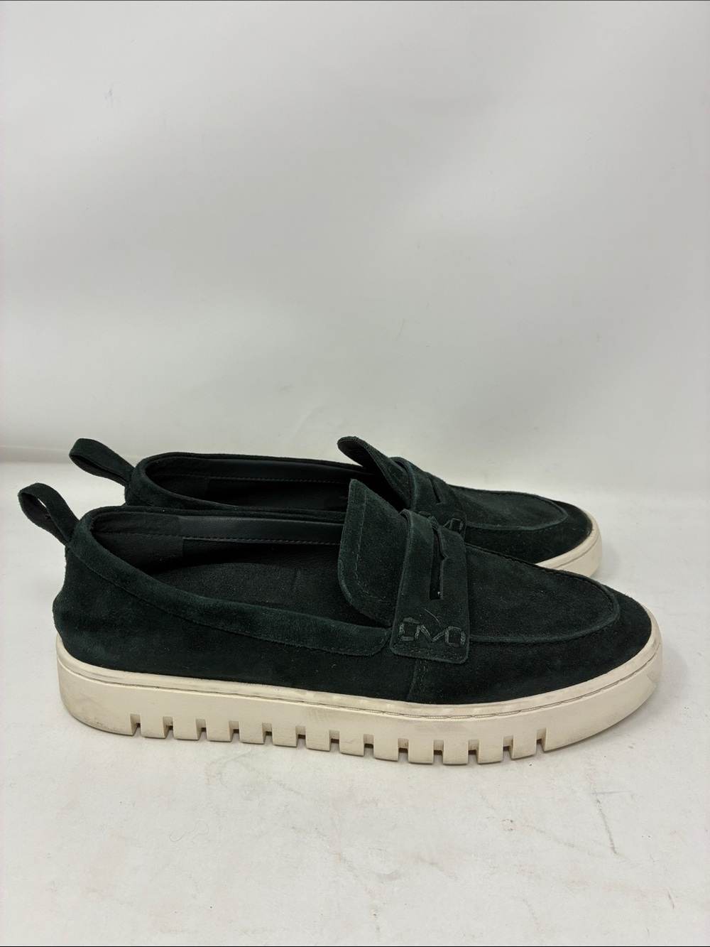 Vionic Womens Uptown Suede Loafers Dark Green Size 7M